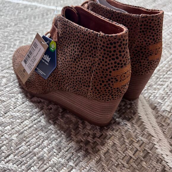 Toms Womens Kala Wedge Boot Sz 7.5 - Picture 2 of 6